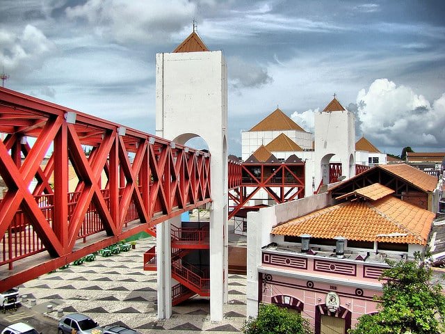 Pontos turísticos no centro de Fortaleza